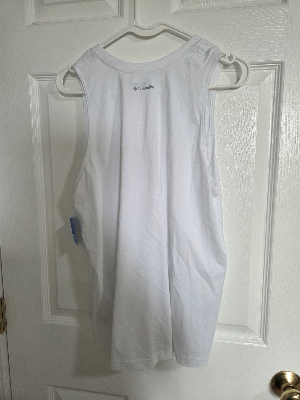 Columbia White Tank Top with Iridescent Logo - Picture 6 of 6